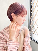 表参道roijir　丸味ショート ×ハイトーンピンク