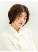 <クロードモネ吉祥寺店>センターパートのハンサムショート*