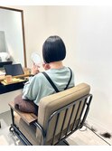 【Cuem 菅原】超miniminibob平行ぱつっとライン