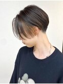 ★刈り上げショートボブルフ小顔ワンレン黒髪秋色[船橋/津田沼