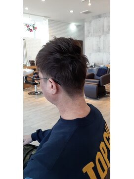 オレのカット ワタシのカラー 刈り上げツーブロック