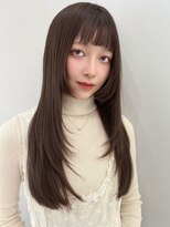 エトラ 渋谷店(etora)&nbsp;★アッシュブラックワンカールロングレイヤー髪質改善　門口直詳