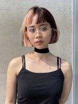 キャロルガーデンズ ボコカ 表参道(Carroll Gardens bococa)&nbsp;ケアブリーチ/ハーフ/デザイン/ボブ/ブロンド【azu】