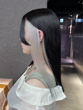 ペレ 栄店(PELE) デザインカラー/レイヤーカット/ウェットヘア/オリーブベージュ