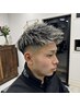 【新規】カット＋ホワイトハイライト＋ツイストパーマ　￥27000