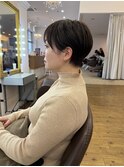 大人可愛い30代40代50代60代ショート/白髪ぼかし/大分/別府