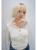 海外風レイヤーボブ