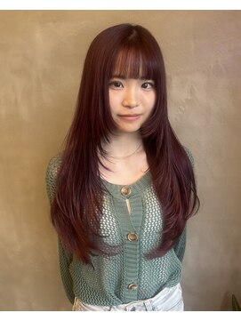 イキプラスディードットログ 大和八木駅前店(ikii+D.Log) 韓国風レイヤーカットトリートメント/前髪カット/ブリーチ