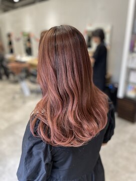 アヴァンス 京橋店(AVANCE) ピンクベージュ/デザインカラー/フェイスフレーミング/京橋