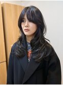 ダークアッシュ×似合わせカット×ミディアムレイヤーカット