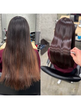  #髪質改善#縮毛矯正#美髪矯正#レイヤーカット#白髪ぼかし