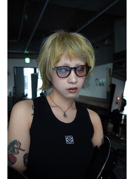 ギークス(GEEKS) 【GEEKS渋谷】レイヤーボブ/デザインカラー/ハイトーン/前髪あり