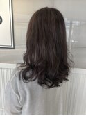 艶感ブラウンのミディアムウェーブ