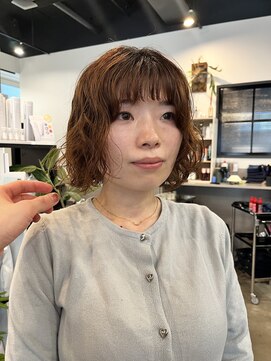 ドッグスター(dog star) ボブパーマニュアンスパーマくせ毛風パーマ登戸向ヶ丘遊園