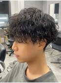 波巻きスパイラル/シャドウパーマ/フェザーパーマ/men's/メンズ