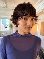 トーカ(tohka)&nbsp;フレンチショートパーマ/カシスブラウン