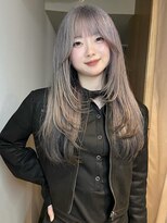 ヨハク 大阪梅田中崎町(yohaku) 【MIHO】裾カラー×シルバー×レイヤーカット