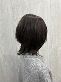 ウルフスタイル×アッシュカラー