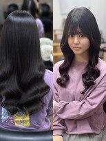 ルアナ 名古屋店(Luana) シールエクステでつくるナチュラルロング名古屋名駅亀島縮毛矯正