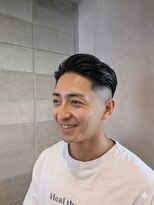 ワンワンオー バーバーショップ コンチネンタル(@110 BARBER SHOP continental)&nbsp;スリックバックフリンジカットミドルフェード