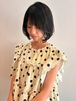 フーコー 下関店(fuhcoh)&nbsp;縮毛矯正で叶えるふんわり暗髪ボブ