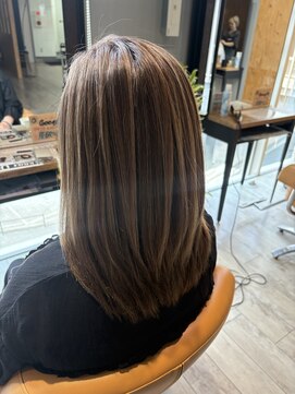 ジャストビューティ ルフレ 金沢八景店(Just Beauty Rufure) ハイライト/白髪ぼかし/ベージュ/縮毛矯正