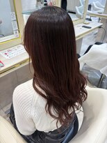 アッシュ 仙川店(Ash)&nbsp;艶髪ロング×レッドブラウン秋冬暖色カラー顔周りレイヤーウルフ