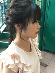 ヘアアレンジ/ツイスト/編み込み