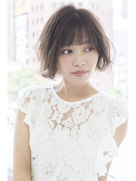 ビューティーアンドケアカロン(Beauty and Care CALON) 【銀座】顔周りストレートパーマで自然で柔らかいボブスタイル