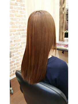 アトリエ ブイ(atelier v) ロング縮毛矯正ベージュカラー