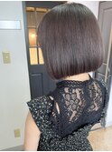 ミニボブ×ダークグレージュ