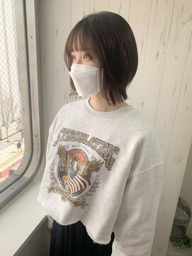 エフバイラブランシュ 大宮東口店(ef by La Blanche) 大宮/ショコラベージュ/ボブルフ/カール/ベビーバング