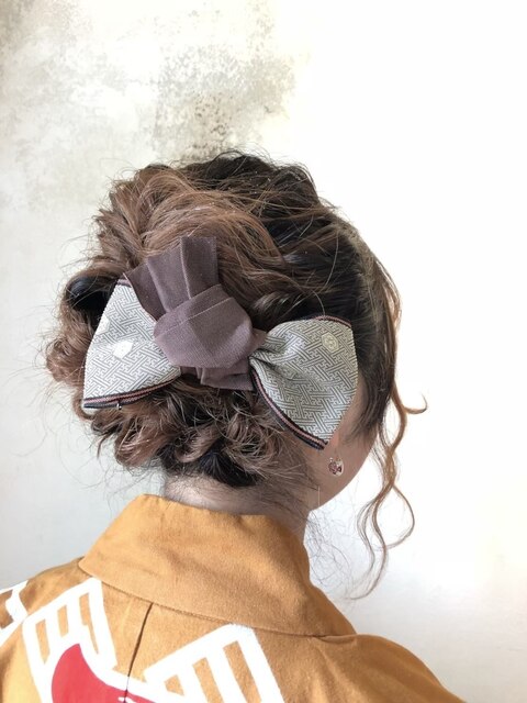 【marie anne】　お祭りヘアセット