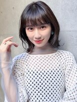 オーブ ヘアー ラフ 上大岡店(AUBE HAIR laff) 20代・30代_面長解消ベルボブ