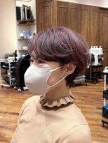 ビュートリアム 梅田(BEAUTRIUM)&nbsp;耳かけショート/丸みショート/ピンクブラウン/大阪/梅田/茶屋町
