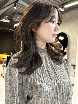 シティ(CITY) 韓国ヘア レイヤーカット カーテンバング 2wayバング 透明感