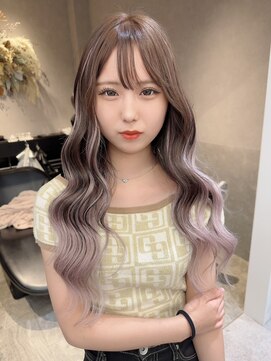 ロンド レア 天神大名店(Lond Le’a) インナーカラーイヤリングカラーダブルカラーベージュカラー韓国