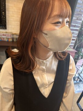 ボアップ(boappu) #インナーカラー#オレンジ