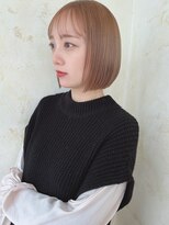 アエレ アヴェダ ゆめが丘ソラトス店(aere AVEDA)&nbsp;柔らかベージュ×縮毛矯正◎サラツヤストレートボブ[ゆめが丘]