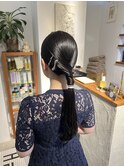 ヘアアレンジ/タイトアレンジ/綺麗めヘアアレンジ