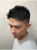ツーブロックショートスタイル