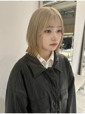 【kira】ホワイトベージュ /ハイトーンボブ