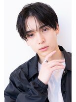 ハバナ 渋谷(HAVANA)&nbsp;アッシュブラックマッシュパーマ刈り上げツーブロック