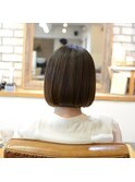 シンプル切りっぱなしボブ