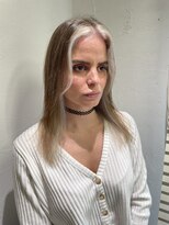 アジールヘア 池袋東口店(agir hair)&nbsp;★フェイスフレーミングホワイトカラー/顔まわりレイヤー/池袋駅