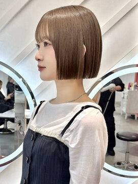 ロンドヴァリー 渋谷店(Lond vallee) あごラインボブ×くすみベージュ