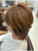 絶壁解消/ひし形/大人可愛い/斜めバング/40代/ミセスヘア54C