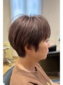 ブリーチありのヴァイオレットベージュ × ショート　archive
