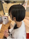 オリーブグレージュ×アンブレラカラー