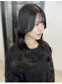 くびれ艶髪ヘアレイヤーカット韓国巻き